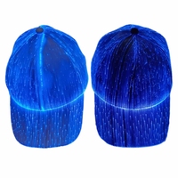 Danse populaire portant le chapeau coloré de la fibre optique LED pour le hip-hop
