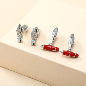 Vendita calda accessori di abbigliamento creativo in lega di zinco <span class=keywords><strong>gemelli</strong></span> da uomo all'ingrosso - Product Image 1