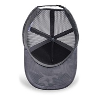 Casquette de baseball grise en gros, séchage rapide, respirante, imperméable, à 5 panneaux, personnalisable, pour hommes et femmes