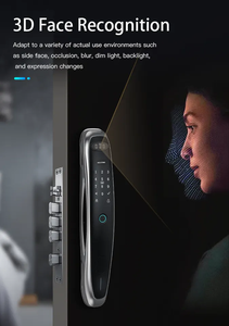 Glomarket nouveau produit Tuya 3D reconnaissance faciale <span class=keywords><strong>serrure</strong></span> de porte intelligente <span class=keywords><strong>avec</strong></span> caméra Wifi empreinte digitale toute la maison liaison intelligente - Product Image 2