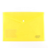 Porte-documents personnalisé en PP format A4, étui à crayons avec bouton Sengtor ST-0034 compostable