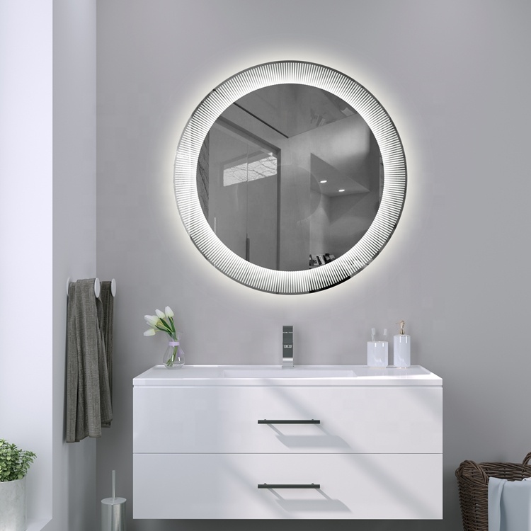 Низкое энергопотребление, новый дизайн, украшение для дома, световое кольцо, светодиодное круглое зеркало для ванной комнаты
