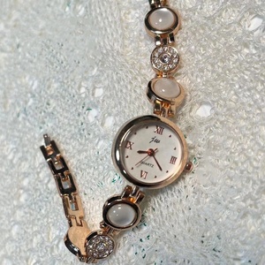 Phụ Nữ Của Thời Trung Cổ Đầy Đủ Rhinestone Tinh Thể Màu Hồng Vòng Đeo Tay Thạch Anh Kim Cương Đồ Trang Sức Ngọc Trai Đồng Hồ Đeo Tay Phụ Nữ Đồng Hồ <span class=keywords><strong>Analog</strong></span> Đồng Hồ - Product Image 6