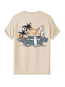 T-shirts graphiques pour hommes, manches courtes, col ras du cou, lettre imprimée, été T Shirt Tops t shirt pour hommes - Product Image 2