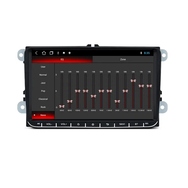 Witson — écran tactile KANOR double, android 10, 1 go/16 go, navigation gps, 2 din, lecteur multimédia, encastrable, pour voiture vw golf 5