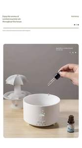 Diffuseur de gouttes de pluie colorées avec humidificateur à gouttes d'eau rotatives, télécommande, hydratation et purification pour la maison et le bureau - Product Image 6
