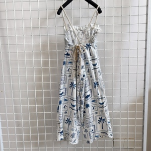 Tutina Estiva Senza Maniche in Lino per Bambine e Neonate, Modello All'Ingrosso - Product Image 6