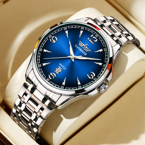 Montre pour homme avec calendrier sportif, résistante à l'eau, mouvement à quartz complet, double calendrier, montre tendance et à la mode. - Product Image 6