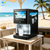Máquina de Hielo Automática de Autoservicio VFresh para Escritorio, con Capacidad de Almacenamiento de 20 kg, para Negocios, Hoteles y Bares