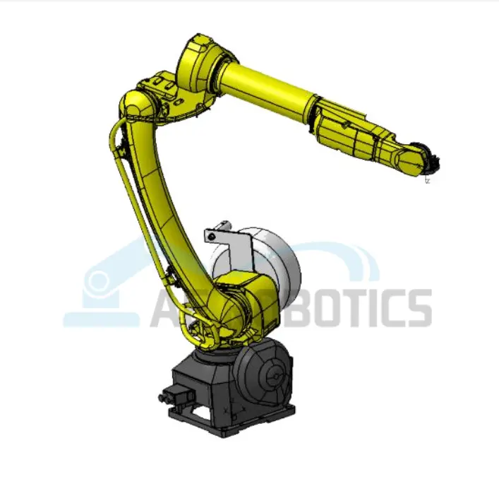 Fanuc robot industri otomatisasi 6-As dikombinasikan dengan mesin las Aotai untuk solusi Las lembaran tabung otomatis