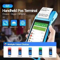 Terminal TPV Mobile Q2i Portable avec Imprimante 5.5" Android 8.1/11, Machine de Paiement, Tablette TPV, Compteuse de Billets de Loterie