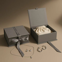 Boîte à bijoux en carton rigide avec logo personnalisé, emballage pour bijoux, boîte à bijoux, cajas para joyas pour les petites entreprises