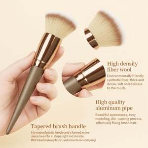 Juego de Brochas de Maquillaje Veganas Portátiles Personalizadas de 15 Piezas con Bolsa, Cerdas Súper Suaves, Pedidos con MOQ Bajo para Uso Facial y Ocular - Product Image 3