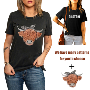 2025 nouveau Style Design <span class=keywords><strong>blanc</strong></span> Jersey respirant <span class=keywords><strong>grande</strong></span> <span class=keywords><strong>taille</strong></span> femmes décontracté personnalisé imprimé graphique T-Shirts - Product Image 1