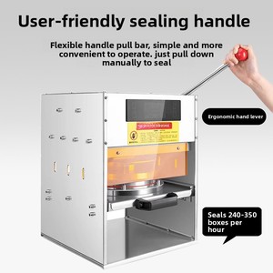 Manual Rectangle Stainless Steel <strong>Aluminium</strong> <strong>Container</strong> Sealers 200ml Full-Specification Foil Sealing Special-Shaped Boxes Food - Product Image 3