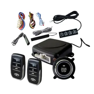 Groothandel Pke Auto Alarm Remote Starter Kofferbak Release Remote Engine Start Touch Wachtwoord Keypad Entry Trillingen Alarm DC12V