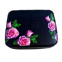 Boîte à bijoux de voyage RFID antivol personnalisée, étui portable en cuir PU pour boucles d'oreilles et colliers, cadeaux personnalisés