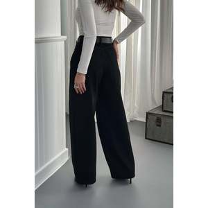 Pantalones Vaqueros Anchos Negros para Mujer al por Mayor, Transpirables, con Estampado Floral, Estilo Casual Holgado Recto, Tallas XL 3XL - Product Image 1