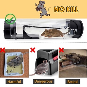 Bẫy chuột nhân Đạo, bắt và thả, bẫy chuột có thể tái sử dụng, dễ cài đặt và an toàn cho gia đình và vật nuôi, cho trong nhà/ngoài trời - Product Image 5