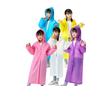EVA Thickened Full-Length Raincoat Blue Adult Travel Wear Waterproof Rainwear - Product Image 4