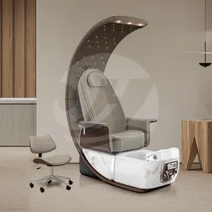 Chaise de pédicure européenne élégante chaise inclinable de massage électrique à remous pour la pédicure et la manucure