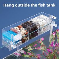 Filtre cascade externe multicouche en acrylique pour aquarium, boîte de filtration pour poissons guppy, betta, crevettes, filtration de l'eau