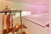 KSL Lit Capsule 2 Portes pour Auberge de Jeunesse Cabine de Sommeil Insonorisée avec Serrure Intelligente Mini-Chambre