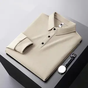 Vente en gros OEM polos polos logo personnalisé polos de golf t-shirt polo en coton à manches longues pour hommes