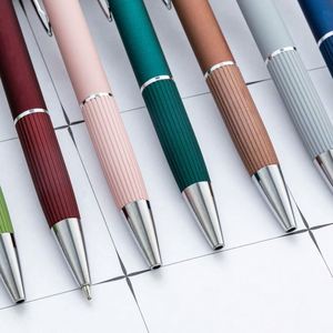 Custom Logo 1.0Mm Multi-Color Retractable Aluminum Barrel Ballpoint Office Stationery Student Advertising Gift <b>Pen</b> - Product Image 3