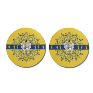 Sigma Gamma Rho Sorority Art Totem Flower Design Auto Interior Universal Water Cup Mat Printed on Demand Auto Water Cup Slot Pad