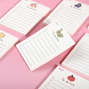 Bloc-notes mignon de fruits de dessin animé, bloc-notes de liste de choses à faire, papeterie pour étudiants, bloc-notes en papier, 50 feuilles - Product Image 4