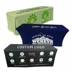 Custom Printed Advertisement <b>Round</b> Cocktail <b>Table</b> <b>Cloth</b> <b>Table</b> <b>Cloth</b> Cover <b>Table</b> <b>Cloth</b> Fabric - Product Image 1