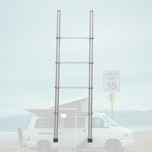 Nouvelle conception, best-seller, échelle manuelle pour camping-car en alliage d'aluminium argenté, avec support technique professionnel, durable - Product Image 1