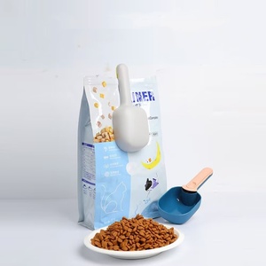 Cuillère d'alimentation pour animaux de compagnie 2-en-1 en plastique à contraste de couleurs, design profond et détachable, fournitures pour chiens et chats - Product Image 5