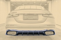 Diffuseur arrière en fibre de carbone de haute qualité style AE, séparateur de pare-chocs arrière pour Mercedes Benz W213 E63S AMG 2019+