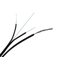 Kabel Drop FTTH Luar Ruangan Dalam Ruangan Lszh G.657a Kabel Drop FTTH G657a G652d Kabel Patch Cord Serat Optik