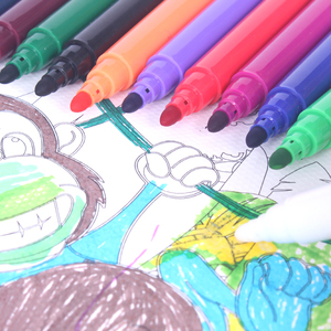 Stylo aquarelle de haute qualité personnalisé, fournitures scolaires, 12 couleurs, marqueur magique de dessin, marqueur de changement de couleur pour enfants - Product Image 3