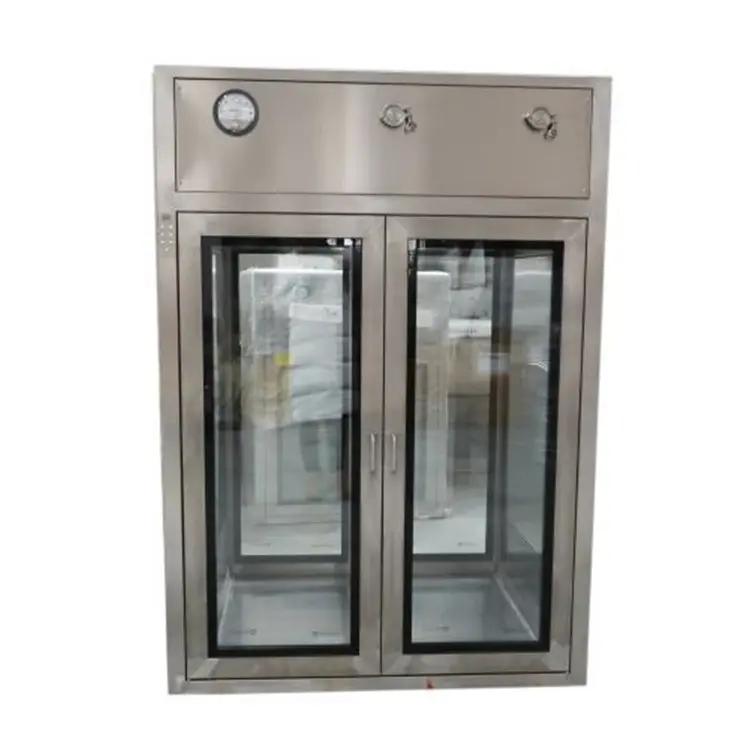 CE Standard Cleanroom Stainless Steel Passbox with UV Light