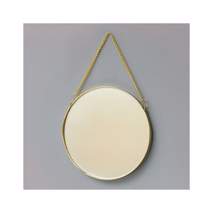 Vente en gros de coiffeuse de salle de bain nordique en fer forgé doré Art miroir rond Miroirs suspendus Décoration intérieure - Product Image 6