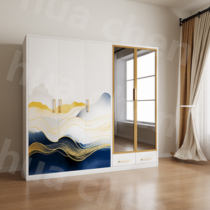 Tủ quần áo kim loại hiện đại thiết kế mới năm <span class=keywords><strong>2025</strong></span>, tủ đựng đồ bằng thép, tủ quần áo cá nhân, nội thất phòng ngủ, tủ quần áo bằng thép - Product Image 3