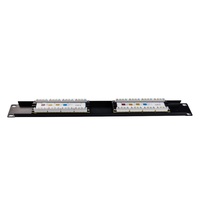 Panneau de brassage réseau Cat6 UTP 16 ports, 19 pouces, non blindé, pour montage en rack, avec étiquetage pour la gestion des câbles Ethernet