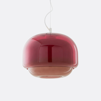 Simig Lighting Suspension macaron en verre coloré double dôme nordique Sanae Nordic Round