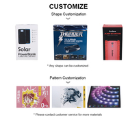 Boîtes d'expédition personnalisées en papier kraft PDQ de petite taille avec fermeture magnétique, doublure en éponge, revêtement UV, vernissage, laminage mat, estampage à chaud doré