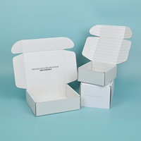 Boîte en carton ondulé recyclé écologique avec logo personnalisé, laminage mat, éponge pour cosmétiques, vêtements, expédition, emballage cadeau