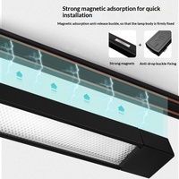 Spot LED magnétique encastré en aluminium pour salle à manger et salon, sans éclairage principal, protection oculaire, montage en surface