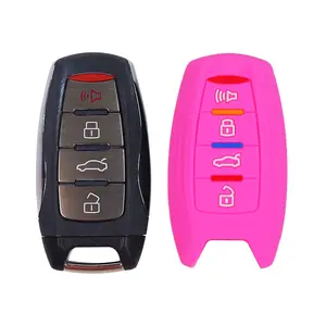 Hot Style Portable Colorful Silicone Car Key Case Key Protective Cover