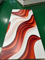 Panneau mural en marbre UV flexible moderne, panneaux imitation marbre chinois imperméables, feuilles de marbre PVC ignifuges pour panneau mural de salle de bain