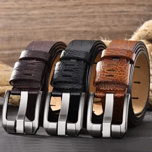 Groothandel Klassieke Heren Designer Riemen Casual Lederen Bekende Merken Riem Voor Mannen