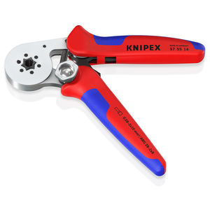 Outil de sertissage KNIPEX 97 55 14 SB pour embouts (ferrules), avec réglage automatique pour le sertissage latéral avec poignées - Product Image 2