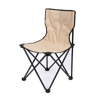Chaise de camping pliable en tissu Oxford durable, avec logo personnalisé de luxe, sérigraphie, légère, portable, pour l'extérieur, l'école, la salle de sport